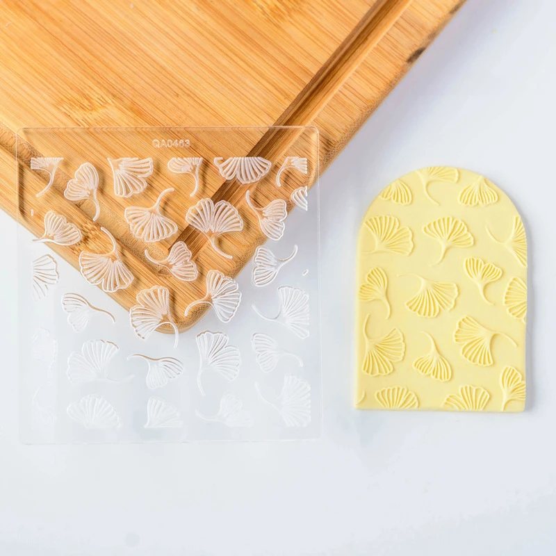 Новая форма для печенья с рисунком листьев акриловая штамп тиснением