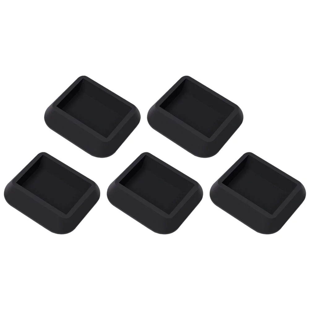 

5 Pcs Pulley Holder Furniture Feet Pads Caster Cup Chair Protector Floor Mat Rubber Non-slip