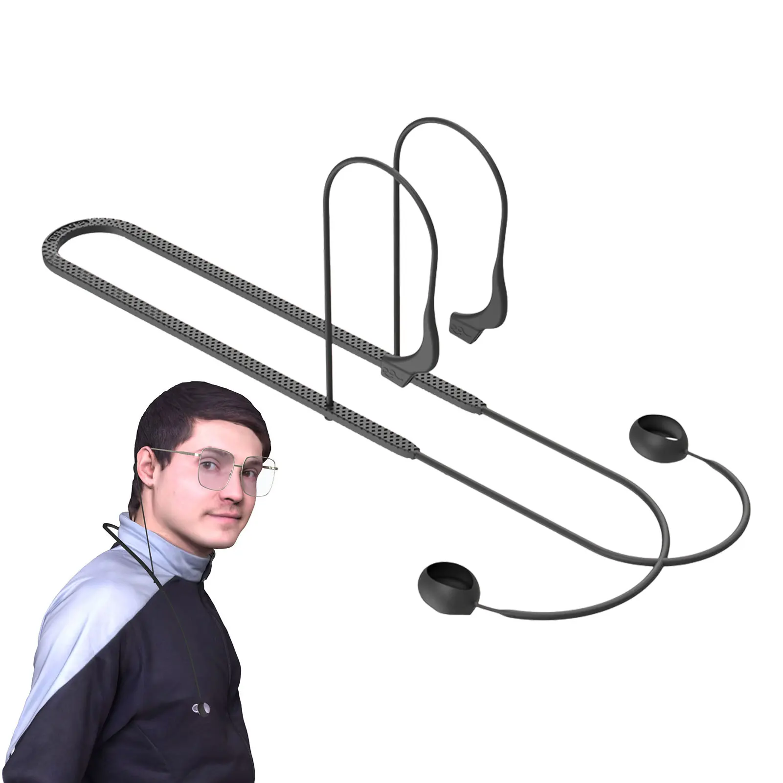 

Soft Silicone Anti Lost Strap Anti-Skid Earphone Hanging Neck Rope For Buds Pro Wireless Headset Lanyard Neck Strap Cord String