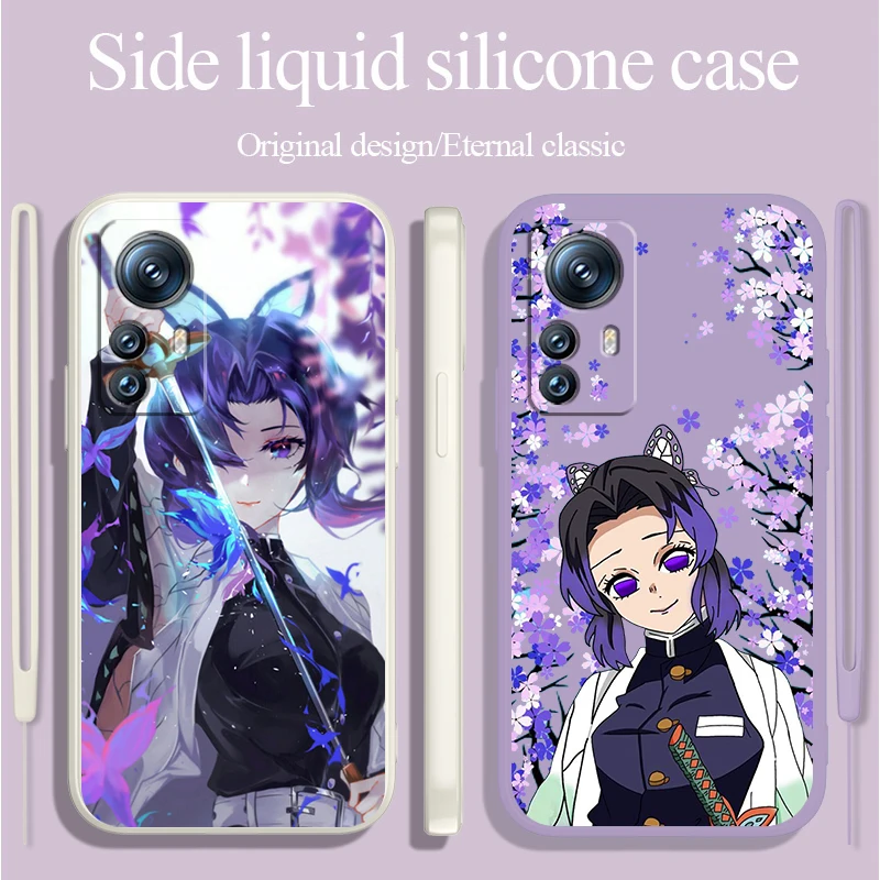 

Kochou Shinobu Demon Slayer Liquid Rope Phone Case For Xiaomi 13 Lite 12T 12S 12 11 Ultra 11T 10T 9 Pro 5G Cover
