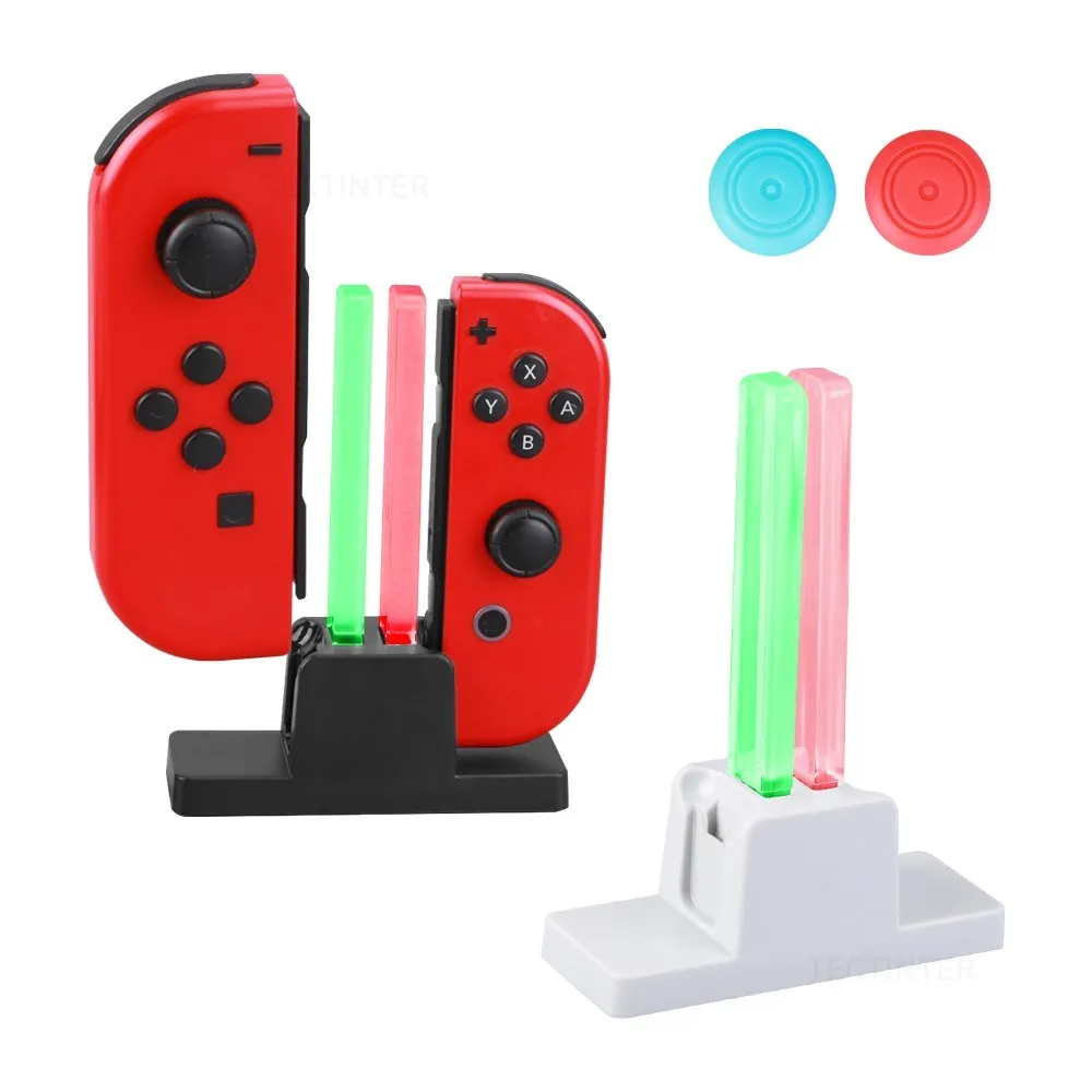 

Gamepad Controller Compatible with Nintendo Dual Charger Joystick Charger Stand Holder LED for Switch OLED NS Joypad Accessories