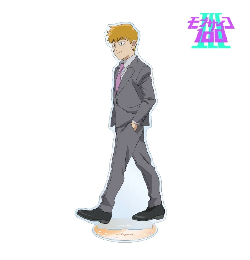 Фото Акриловая подставка-брелок по аниме Mob Psycho 100: Шигео Кагеяма и Аратака Рейген (версия для прогулок), декор для стола №5