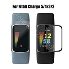 Прозрачная защитная пленка для Fitbit Charge 5432, полное покрытие, прозрачная пленка для зарядки 5, Защитная пленка для экрана, аксессуары для смарт-браслета
