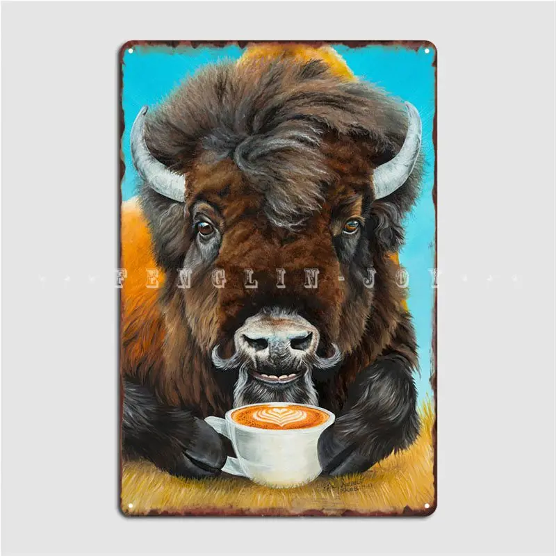 

Металлическая табличка Bison Latte для дома