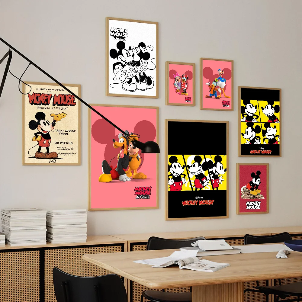 Постер MINISO с изображением Микки Мауса из Диснея настенные картины для украшения