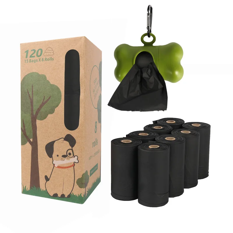 Dog Cat Poop Waste Bag 100% Biodegradable  Corn Starch PLA Compostable with Dispenser Extra Thick Strong Leak Poof Eco-friendly images - 6