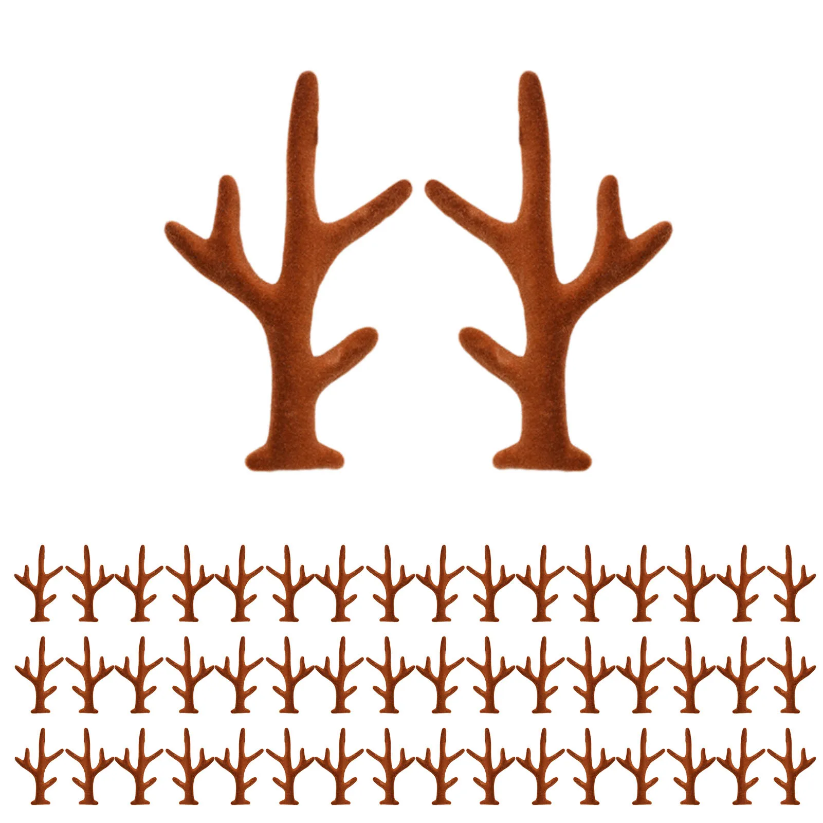 

Christmas Reindeer Clips 100pcs Cute Reindeer Hair Barrettes Alligator Deer Horn And Ears Hair Pins For Christmas Party Adult