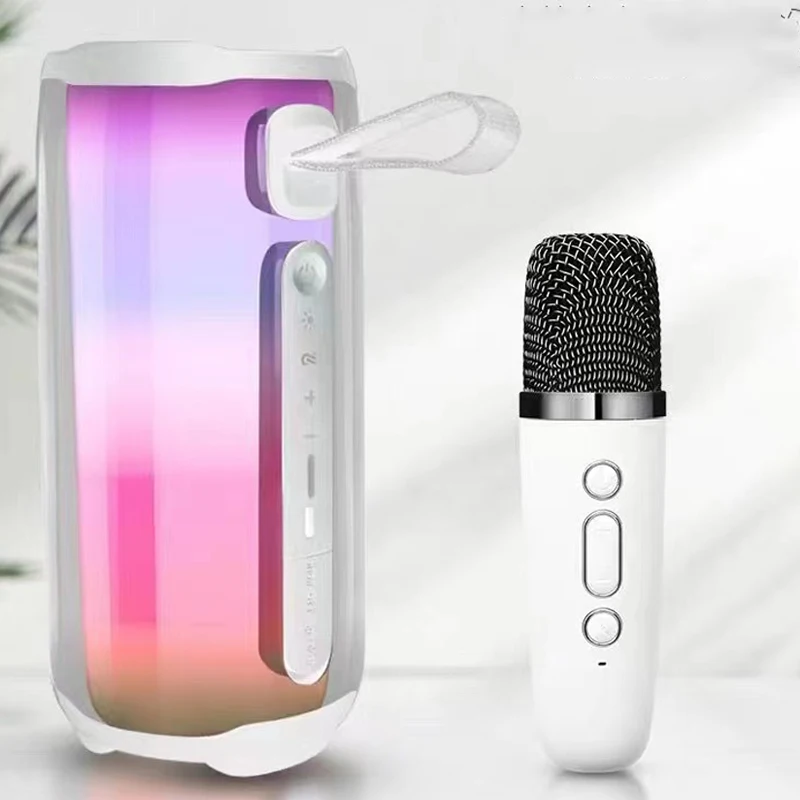 PULSE 5 Family K Song Bluetooth Speaker Portable Column RGB Atmosphere Lamp Audio Boombox Outdoor Waterproof Subwoofer With Mic