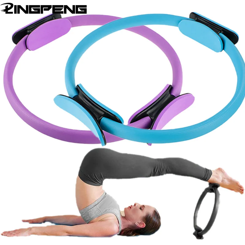 

Pilates Ring 15 Inch Pilates Magic Fitness Circle for Toning Thighs Abs and Legs Resistance Training Body Sport Fitness Yoga