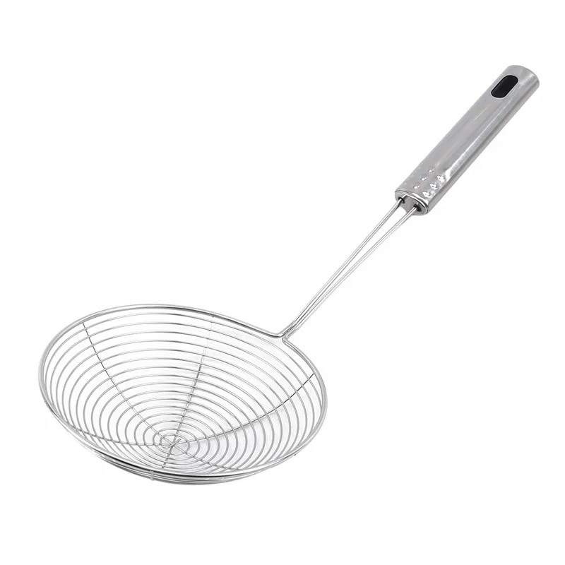 

Handle Frying Filter Long Stainless Steel Colander French Fries Colander Kitchen Fried Net Sieve Spoon Foods Sifter