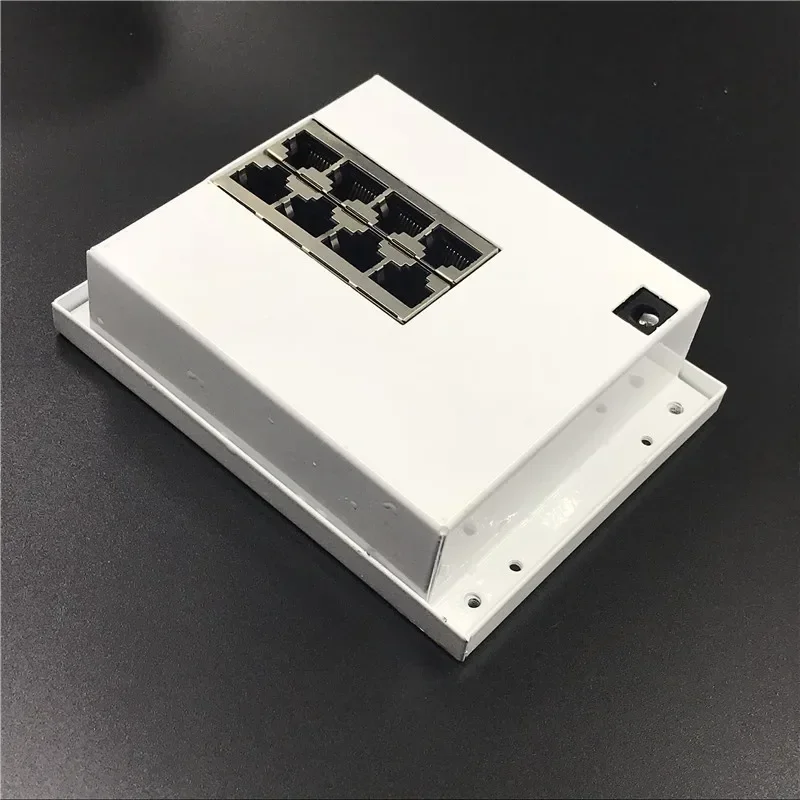 OEM PBC 8 Port Gigabit Ethernet Switch met pin way header 10/100/1000 m hub 8way power Pcb board schroef gat