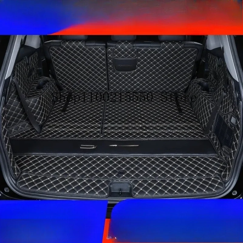 

Кожаный коврик в багажник автомобиля, задний вкладыш, грузовой коврик для Toyota Highlander XU70 2022-2024, водонепроницаемый защитный коврик для ковра, аксессуары