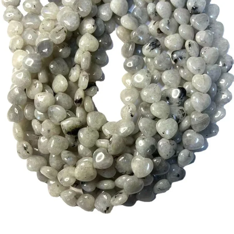 Блестящие хрустальные бусины 12 мм в форме сердца из полудрагоценного камня