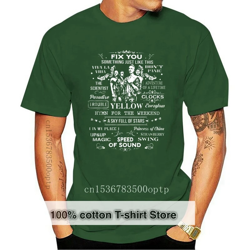 

ColdplayS Song Titles Version Tshirts