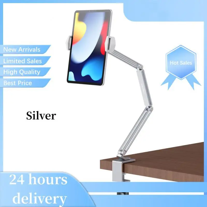 

RYRA Lazy Holder Clip Bracket Long Arm Tablet Holder 360 Degree Stand Bed Desktop Aluminium Alloy Foldable