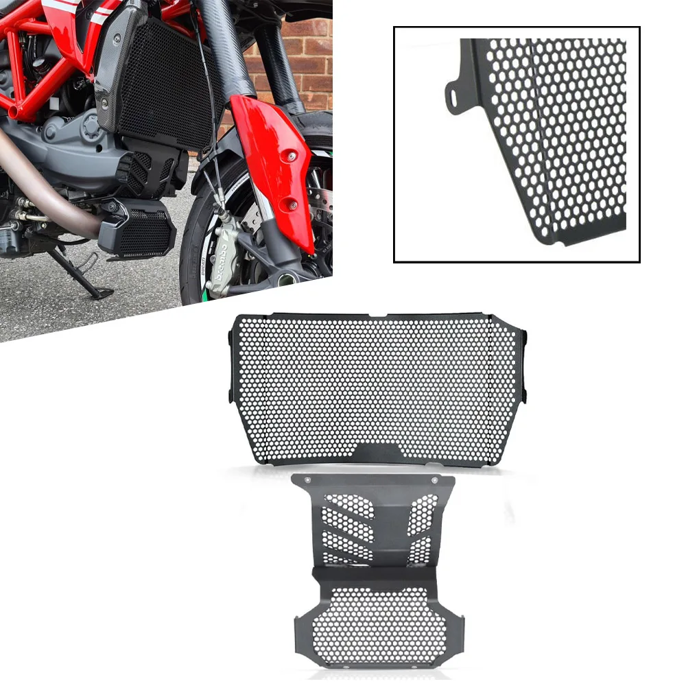 

For Ducati Hypermotard 939 950 SP Hyperstrada 939 Motorcycle Radiator Guard Protector Grille Grill Cover Engine Guard Protector