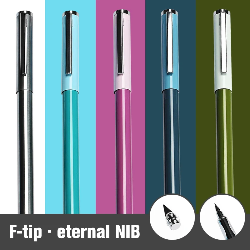 

F-point ручка, вечный карандаш, креативная двухцелевая ручка, черная технология, без заточки, без чернил, Студенческая Вертикальная ручка