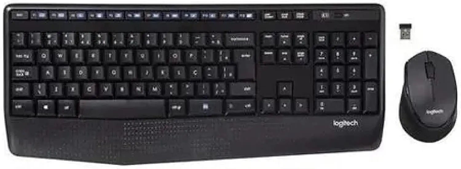 

2023 NEW Wireless Combo and Mouse with Handrest and Right Mouse - USB Connection Batteries Included mouse