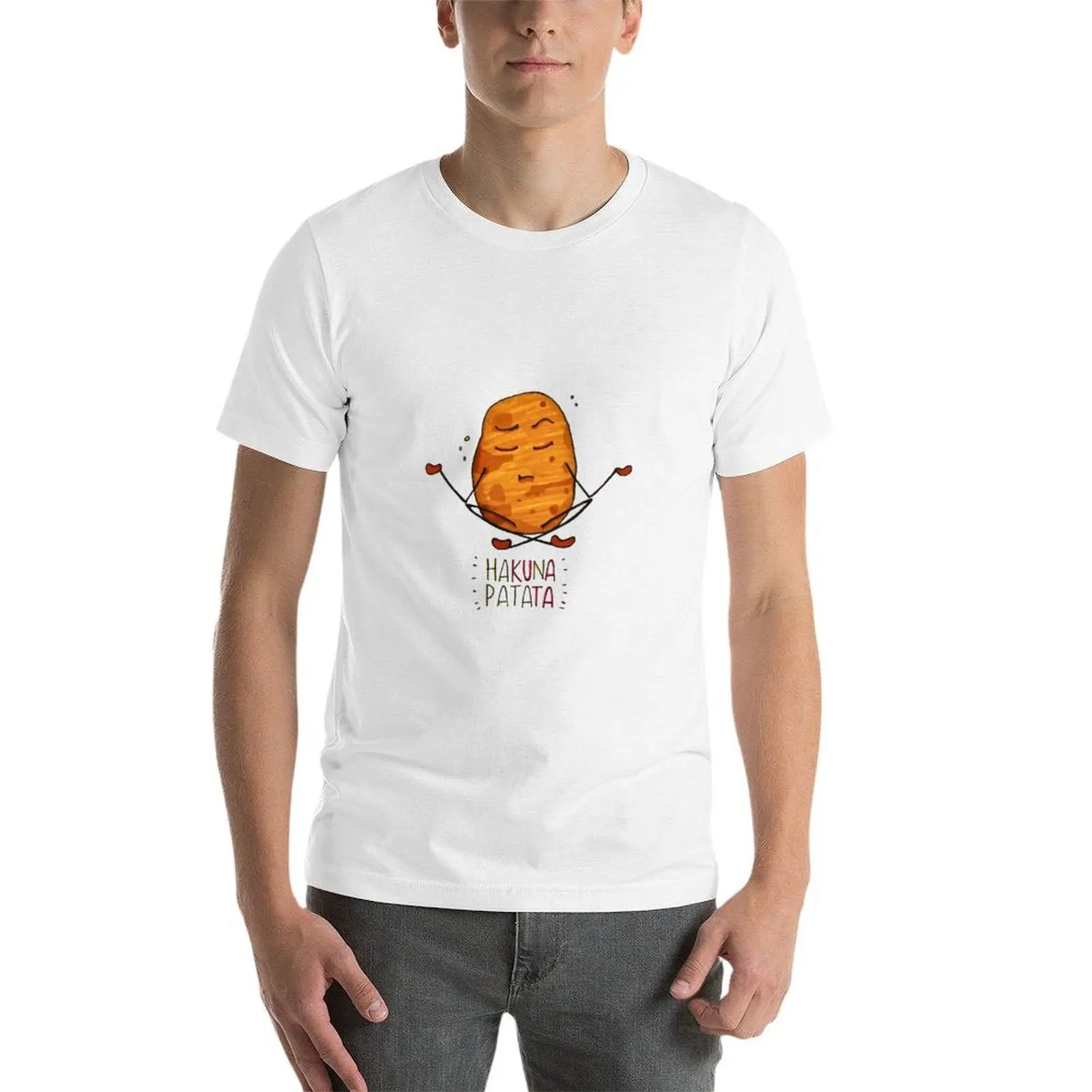 Фото Футболка Hakuna Patata Potato, быстросохнущая футболка для занятий спортом на открытом воздухе №3