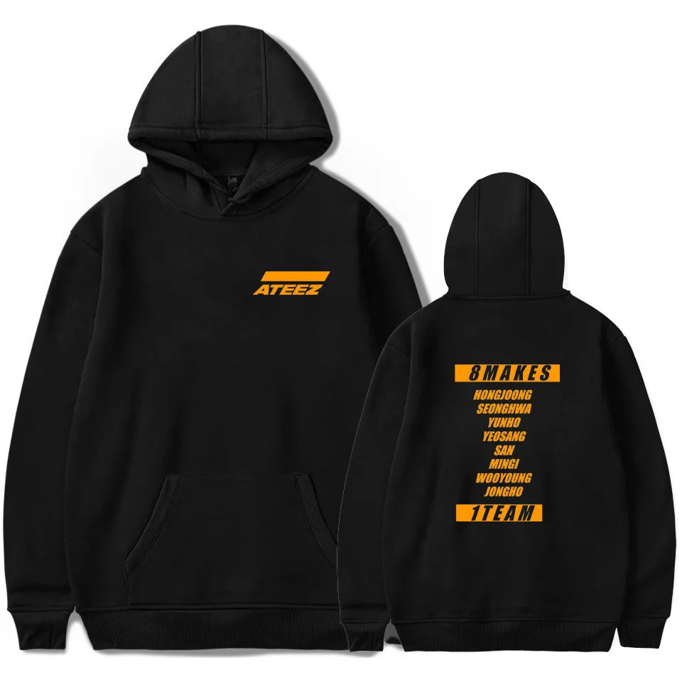 

Korean KPOP ATEEZ Album Oversized Women/Men Hoodie Sweatshirt Harajuku Streetwear Hip Hop Pullover Hooded Jacket Male Tracksuit