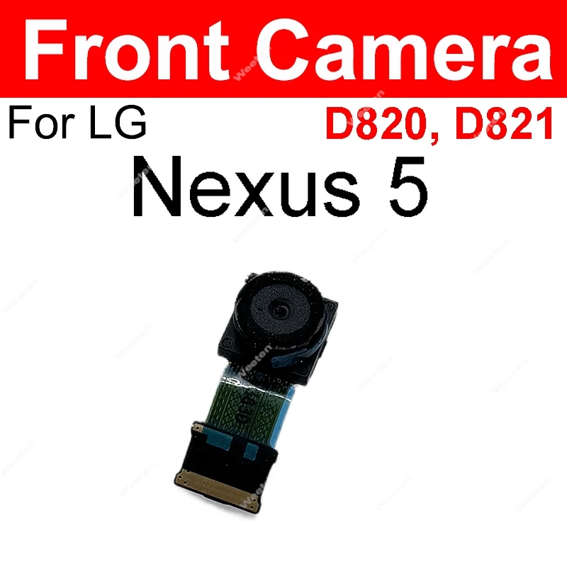 Фото Задняя основная передняя камера для LG Stylo 6 Q730 Nexus 5 5X H791 H790 D820 D821, задняя маленькая камера, гибкий кабель, запасные части №5