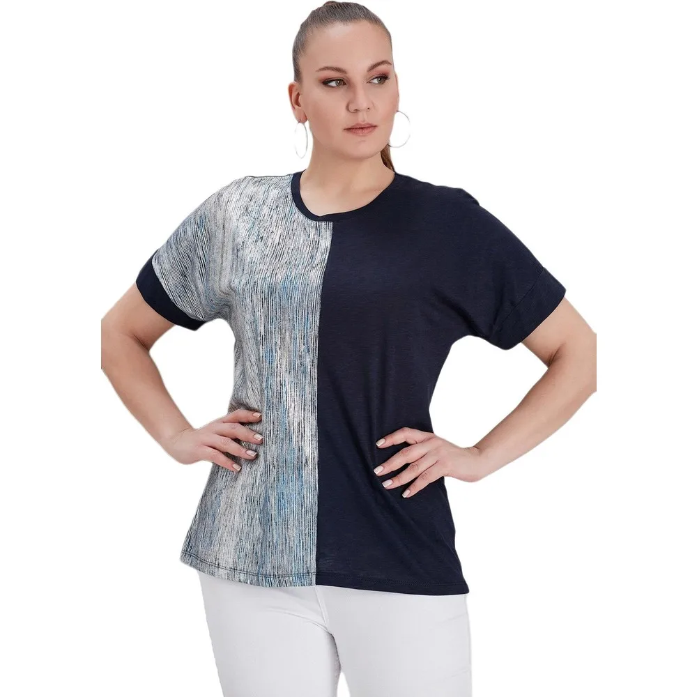 

Женская блузка Dorlie RG4659 с круглым вырезом, яркий костюм Kombin