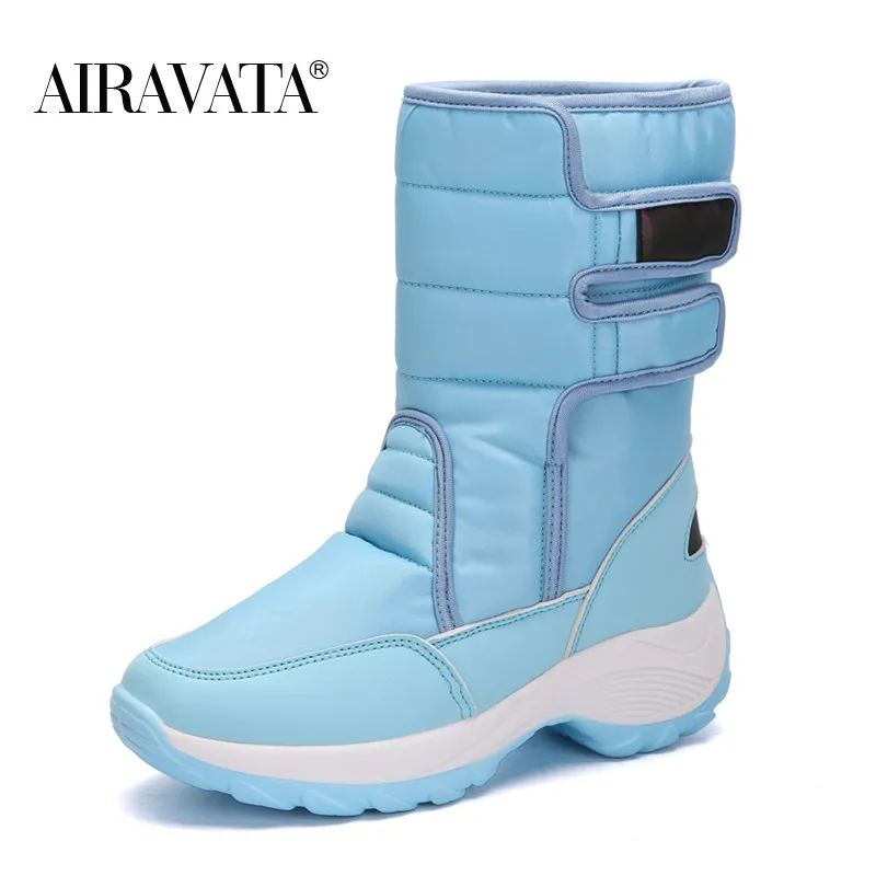 

Women's Fashion Snow Boots Winter Warm Plush Boots Thick Bottom Platform Waterproof Ankle Boots