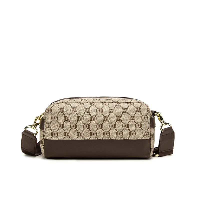 New Spring And Summer Trend One Shoulder Bag Small Square Bag Men's Presbyopia PVC Fabric Cross Bag Chest Bag