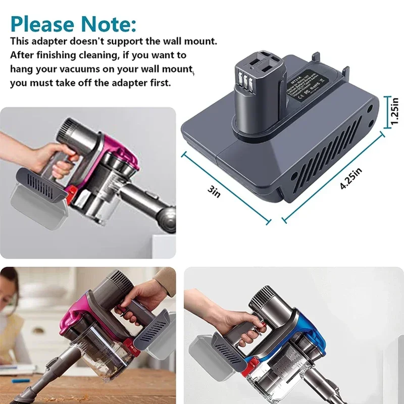 Фото Адаптер для пылесоса Dyson DC31, литиевая батарея типа A 18 в для пылесосов DC31, DC34, DC44, DC45, преобразователь инструментов №5