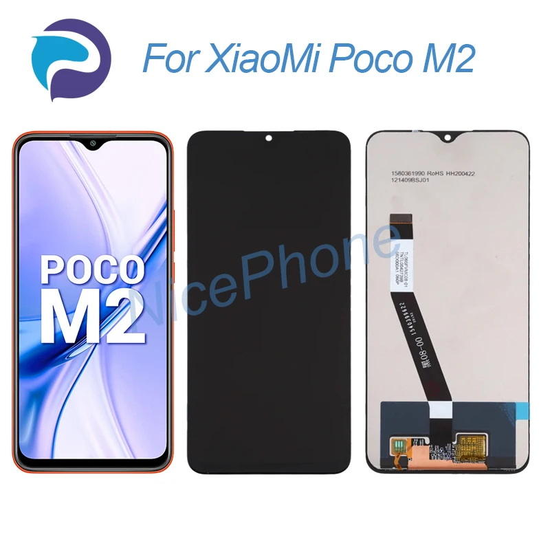 ЖК-дисплей для XiaoMi Poco M2, сенсорный экран, дигитайзер в сборе, замена MZB9919IN, M2004J19PI Poco M2, экран, ЖК-дисплей