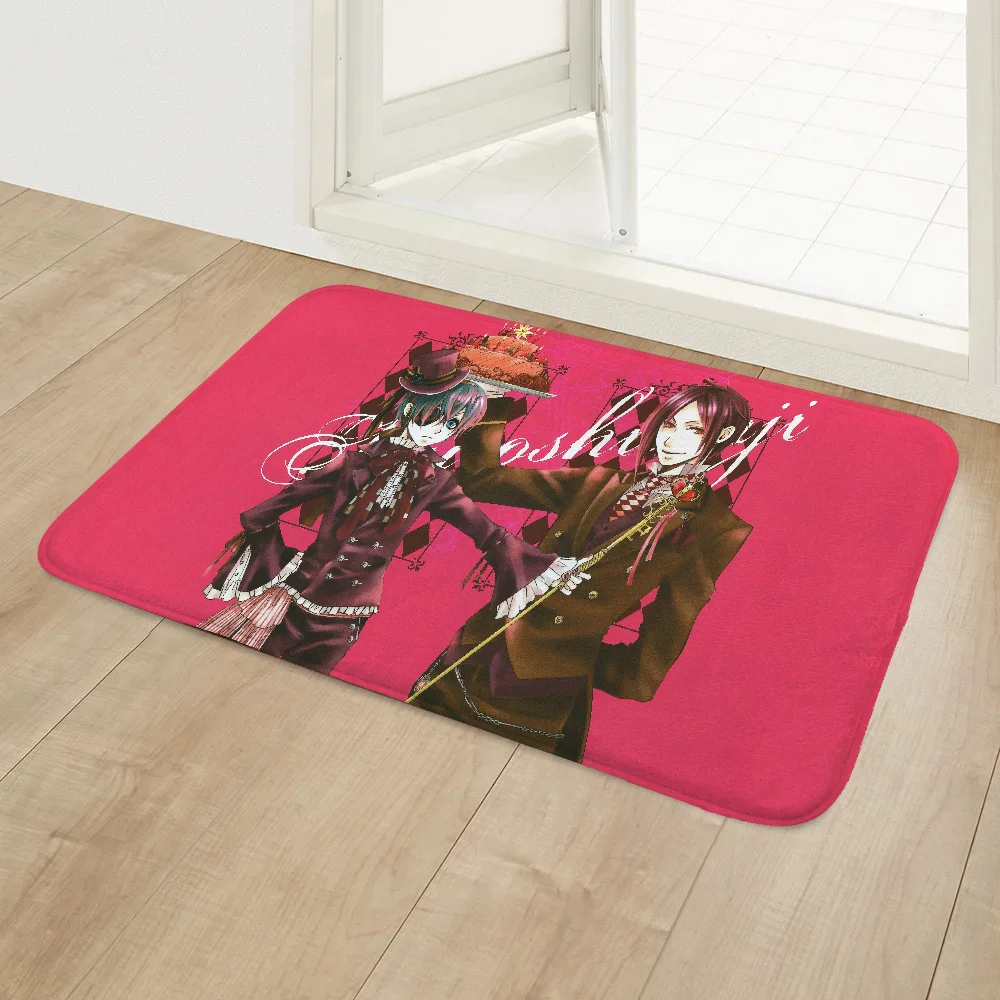 B-черный Замшевый Коврик Для Ванной Противоскользящий Дверной В Современном