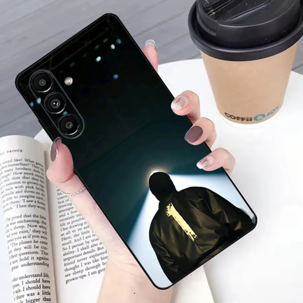 Чехол для телефона K-Kanye W-west music ye Samsung S 25 24 21 22 23 30 20 Ultra Plus Fe Lite Note 10 9 5G черный мягкий