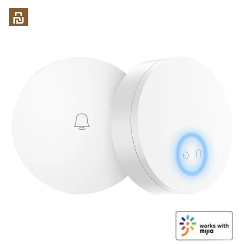 

NEW2022 Xiaomi Mijia Linptech WIFI Self-power-generating Wireless Doorbell Work For Mijia APP Smart Control Memory Function AC
