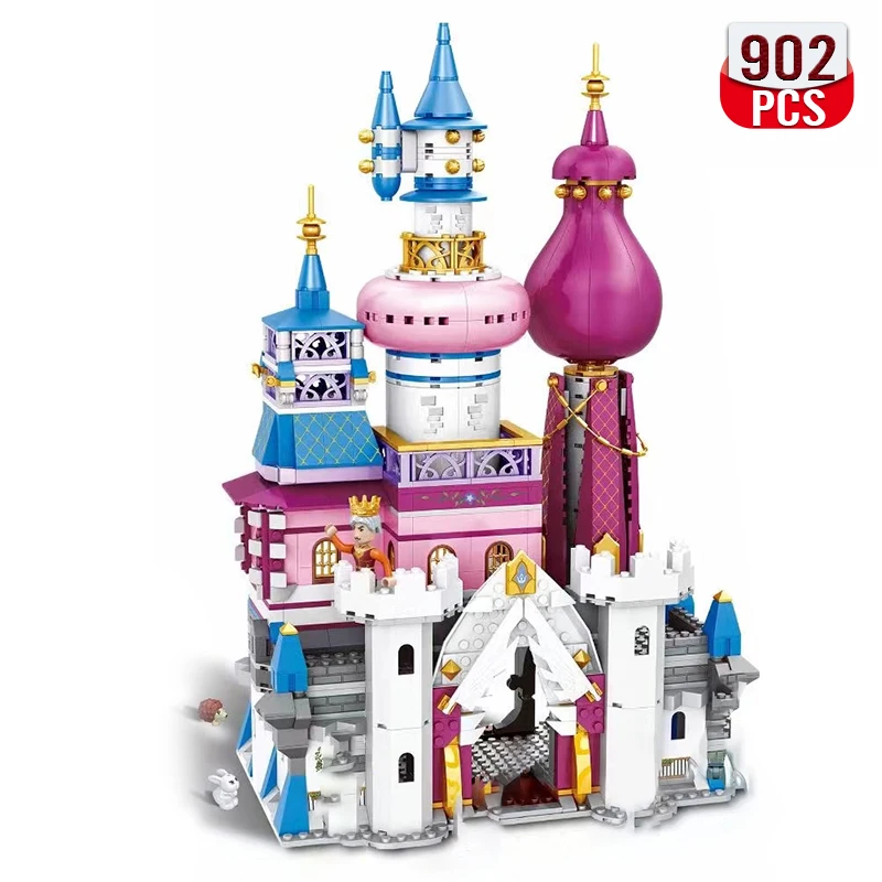

Friends MOC Building Blocks Girls Snow Dream Palace Prince Princess Castle Model Bricks Construction Toys for Girls
