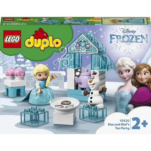 Фото Оригинальный Конструктор LEGO DUPLO 10920, Эльза И Олаф, Чайная Вечеринка, игрушка для малышей, игровой набор, кирпичи, 17 шт. в возрасте + 2 шт. в подар... №3