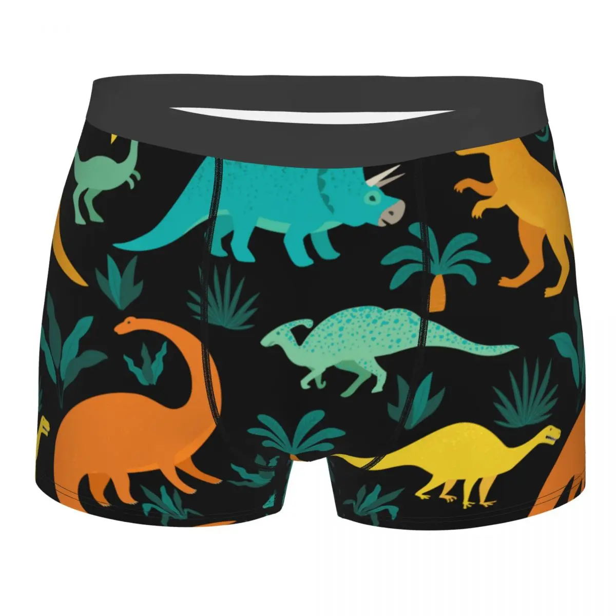 

Милое красочное Мужское нижнее белье с рисунком динозавра, боксеры, сексуальное дышащее нижнее белье для мужчин, короткие трусики-шорты