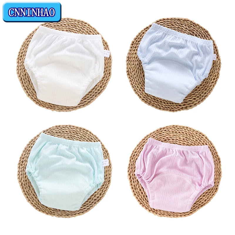 Summer Baby Training Pants Leak-Proof Washable Waterproof Cotton Baby Diapers Toddler Baby Hollow Thin Clean Diapers Underwear