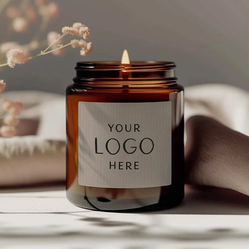 

Персонализированные квадратные наклейки для вина или свечей