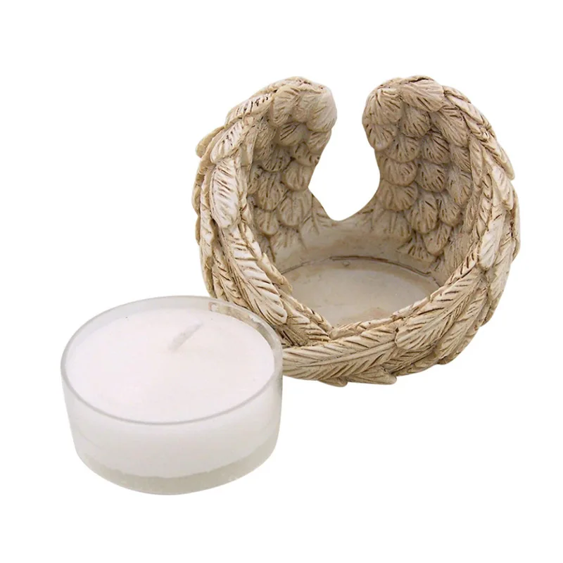 

Resin Crafts Creative Angel Wings Candlestick Decoration Paraffin Table Hotel Decoration Manufacturers