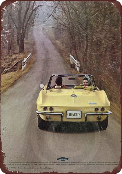 

1965 Stingray Convertible Vintage Look Reproduction Metal Sign