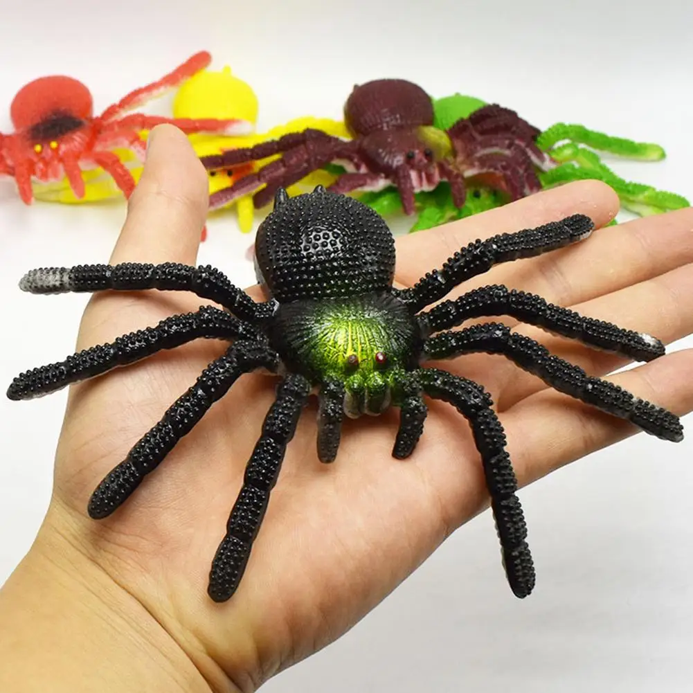 

Tricky Toy Realistic Soft PVC Spider Action Model Insect Toy Figure Show Props