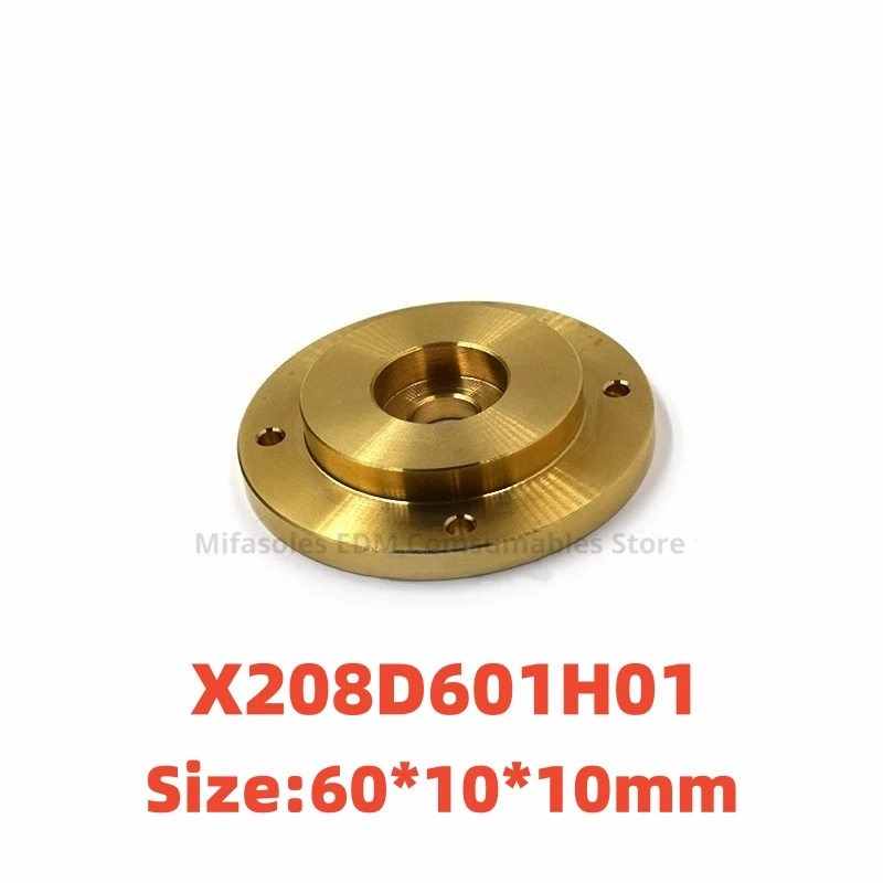 Направляющая крышка деталей EDM латунь X208D601H01 нижняя фиксирующая пилат 60x10x19 мм для