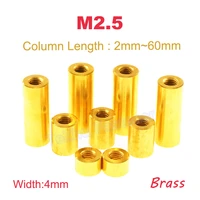 510pcs m2 5 length 260mm round brass standoff spacer stud spacing screw thumb nut female thread double pass hollow pillars pcb