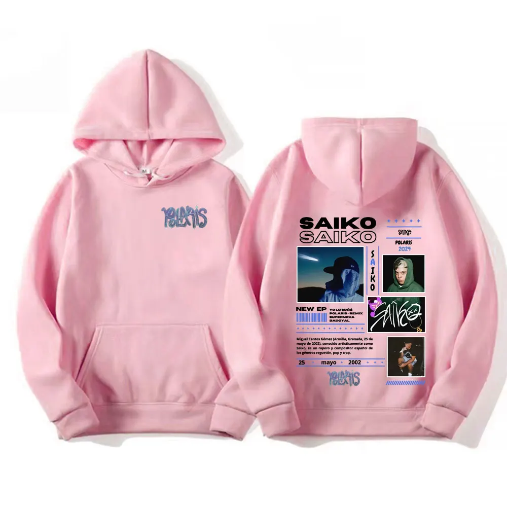 Рэпер Saiko Pol Aris Tour 2024 толстовки с капюшоном для мужчин и женщин флисовая толстовка