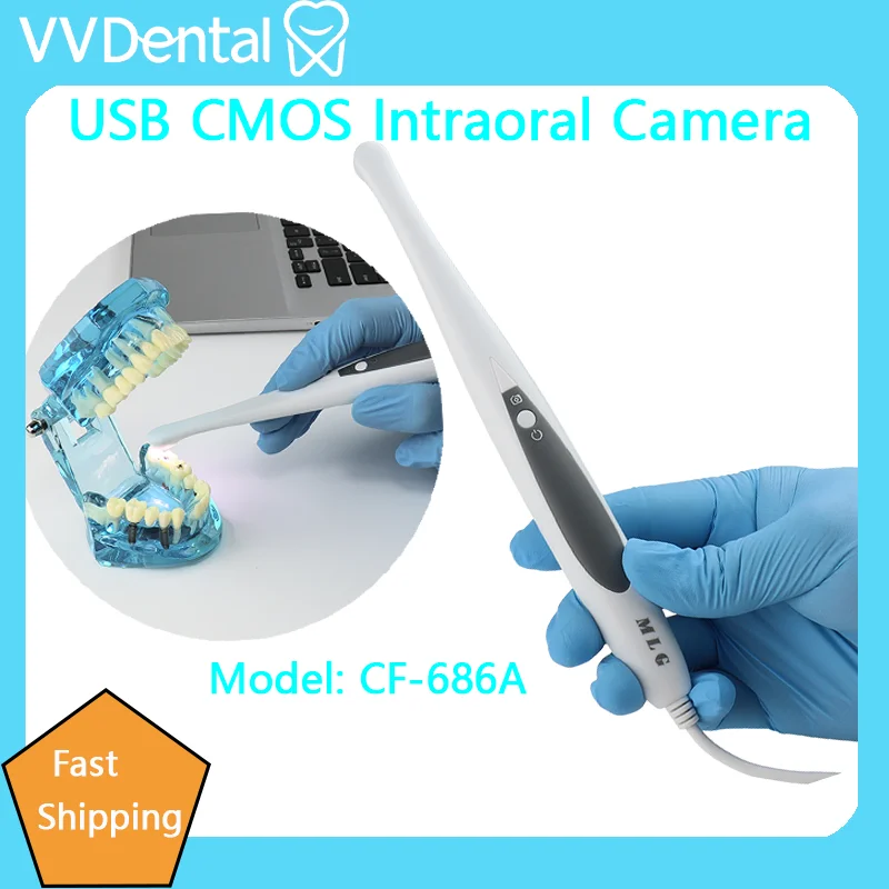 Фото Магнитная USB-камера VVDental для внутриротового осмотра с объективом 1/4 CMOS, 6 белыми светодиодами, 13,0 мегапикселями, цифровой стоматологический эндоскоп №2