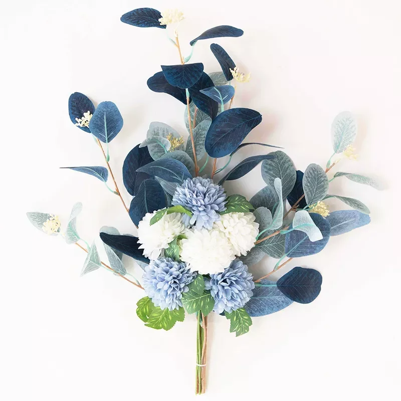 

2022 Dandelion Wholesale Home Wedding Bouquet White Mediterranean Decor Fake Flower Centerpieces for Tables