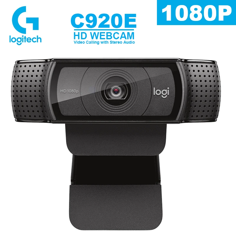 

USB-камера Logitech C920E HD Smart 1080p, веб-камера с АНКЕРОМ в реальном времени для ноутбука, офиса, встреч, видеозвонков, камера для Windows Mac Chrome