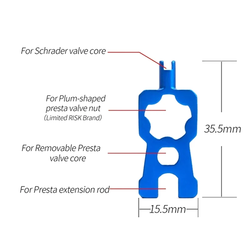 4 в 1 портативные инструменты для ремонта велосипедных клапанов ключ сердечника