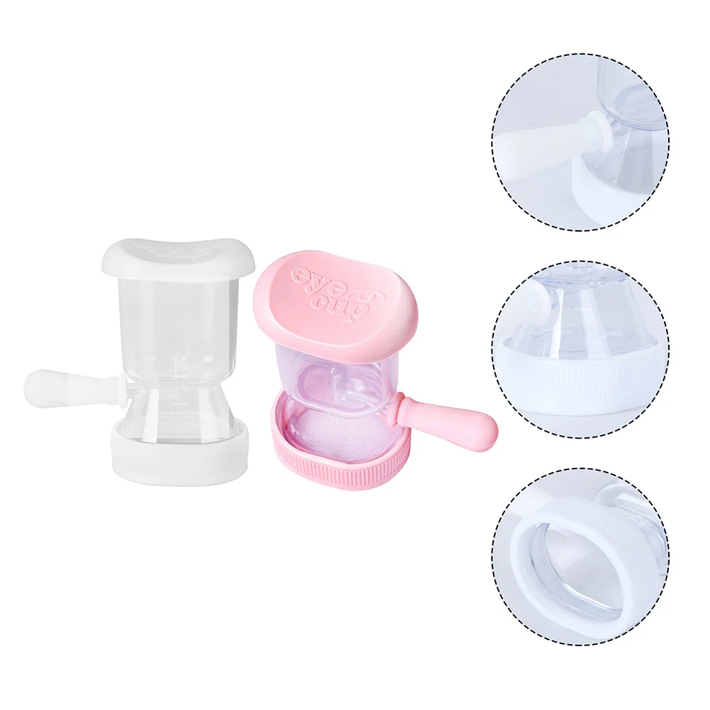 

2pcs Silicone Eye Wash Cups Eye Cleaner Professional Eyewash Containers