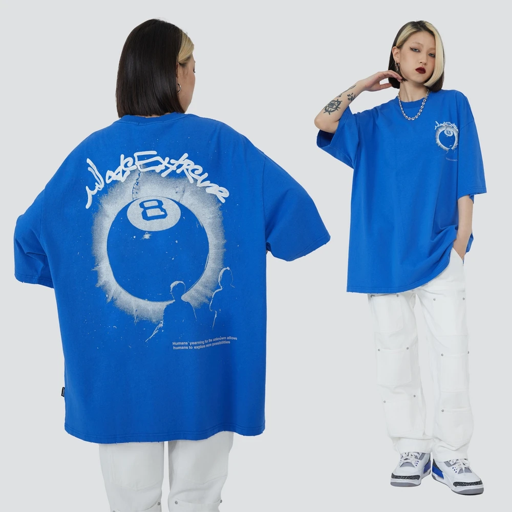 

Print Oversize Women's T-shirt High Street Cotton Hip Hop Punk T Shirts Harajuku Streetwear Summer Short Sleeve Tops Tees